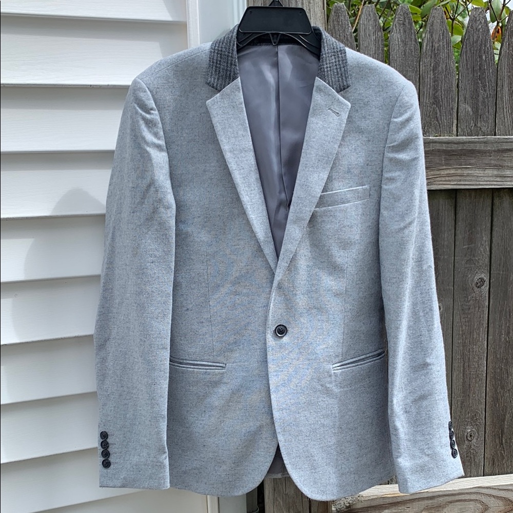 Topman size 38R light wool blazer!!
